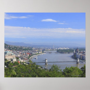 Poster Paysage urbain de Budapest