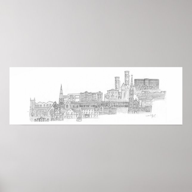 Poster Paysage urbain de Dungannon (Devant)