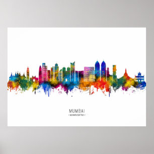 Poster Paysage urbain de Mumbai Maharashtra