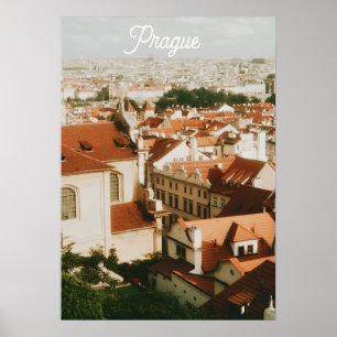 Poster Paysage urbain de Prague Souvenir
