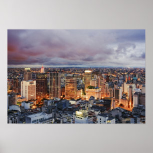 Poster Paysage urbain de Sao Paulo