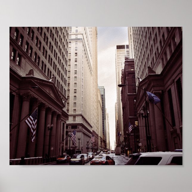 Poster Paysage vintage-américain (Devant)