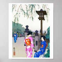 Paysages avec femmes dans un Kimono, Hiroshi Yoshi