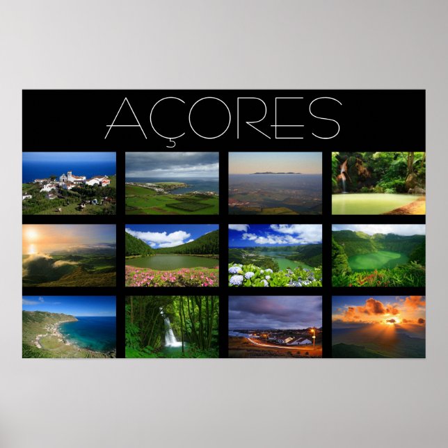 Poster Paysages des Açores (Devant)