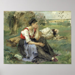 Poster Paysans au repos, 1877