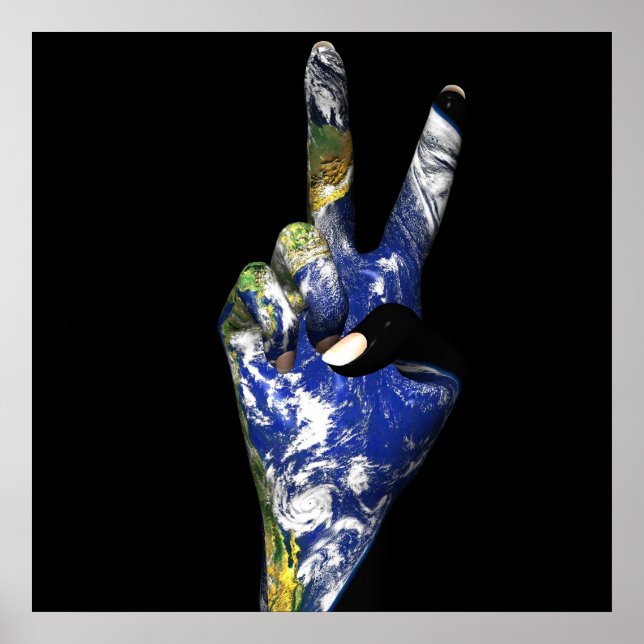Poster Peace Earth (Devant)