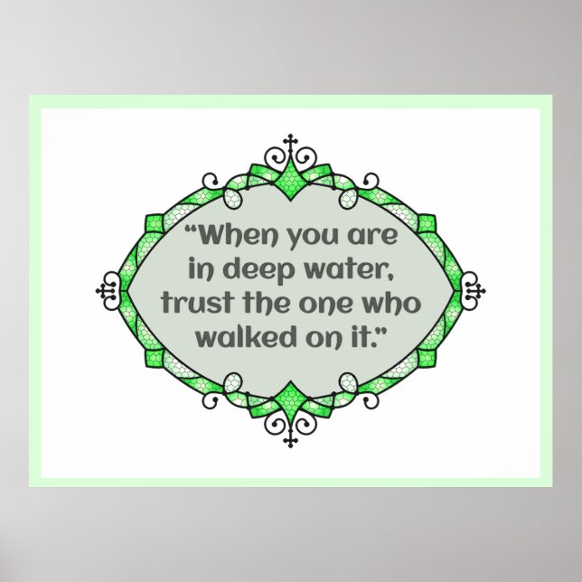 Poster Peace in deep waters (Devant)