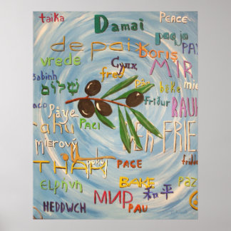 Poster "Peace Language - Version 2" print (SSS)