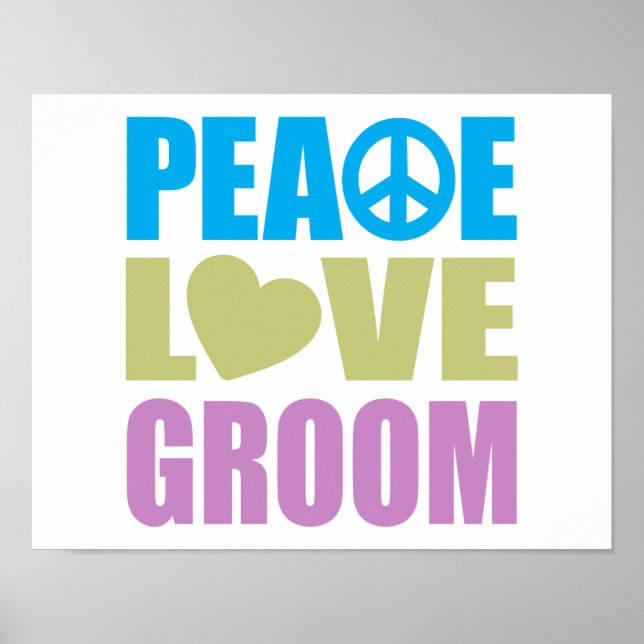 Poster Peace Love (Devant)