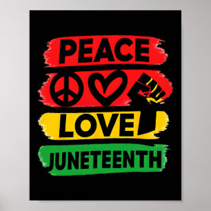 Poster Peace Love 19 juin 1865 Hommes Femmes Enfant