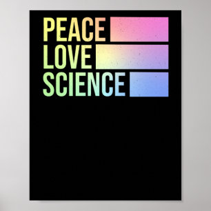 Poster Peace Love And Science ! Sticker1