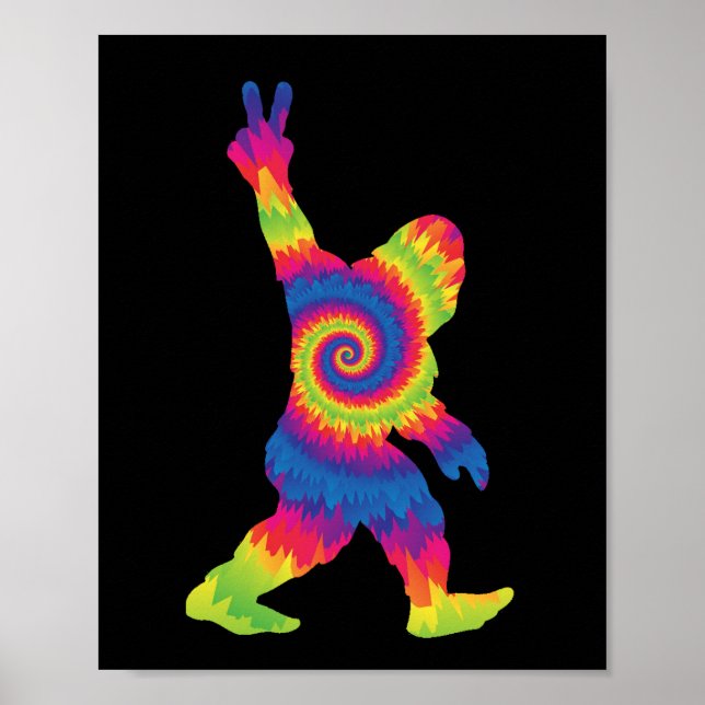 Poster Peace Love Bigfoot - Amateurs de Bigfoot (Devant)