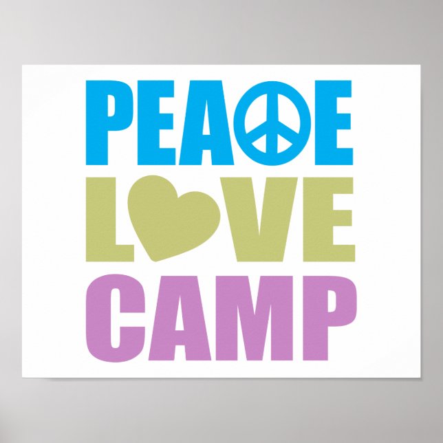 Poster Peace Love Camp (Devant)