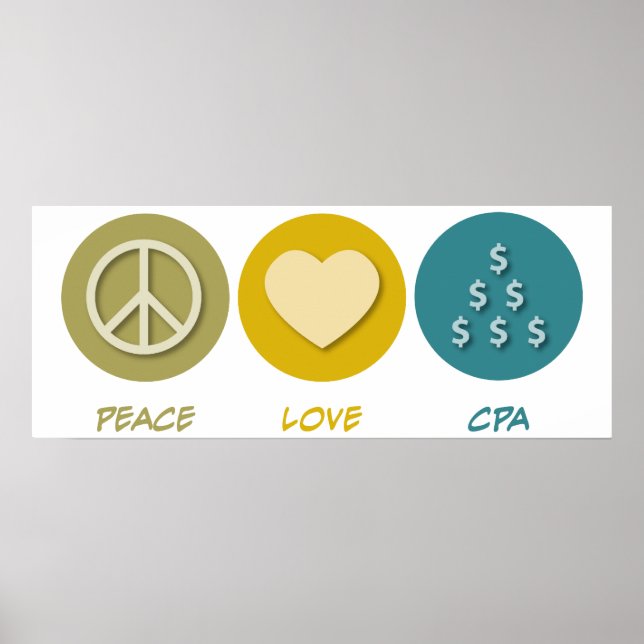Poster Peace Love CPA (Devant)