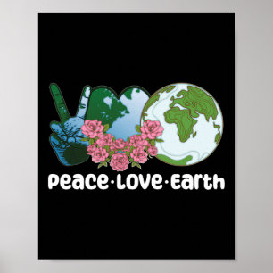 Poster Peace Love Jour des terres 1