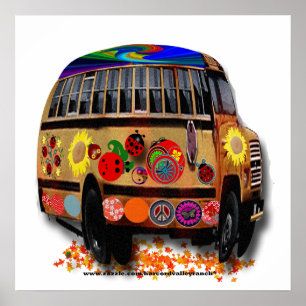 Poster Peace Love Ladybugs