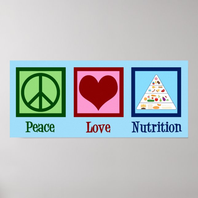 Poster Peace Love Nutrition (Devant)