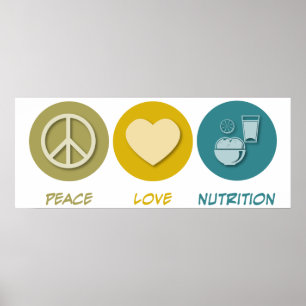 Poster Peace Love Nutrition
