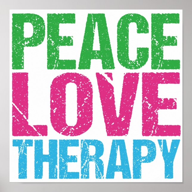 Poster Peace Love Therapy (Devant)