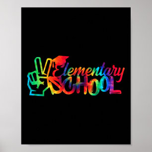 Poster Peace Out Élémentaire École Retourner À L'École Ti