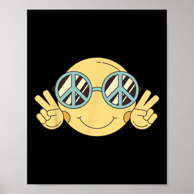 Poster Peace Sign Love 60s les années 70 Super Hippie Cos (Devant)