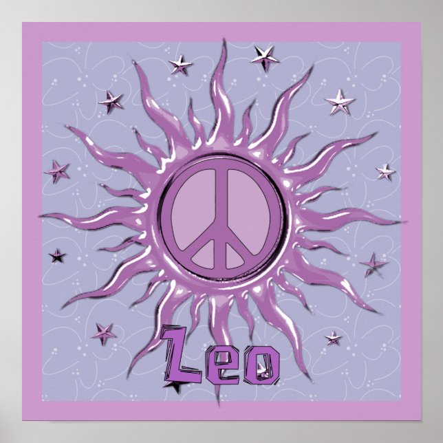 Poster Peace Sun Leo (Devant)