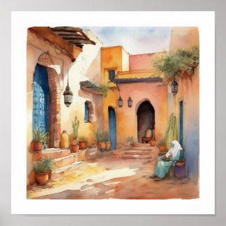 Poster peaceful morocco art print
