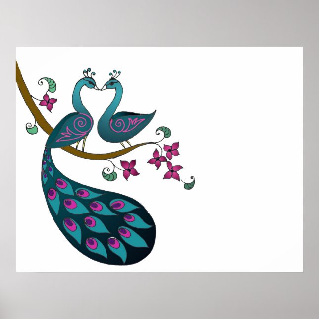 Poster Peacock -1 (Devant)