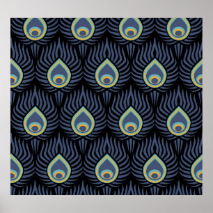 Poster Peacock Feather : Motif élégant.