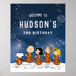 Poster Peanuts | Anniversaire Spatial