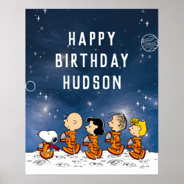 Poster Peanuts | Anniversaire Spatial