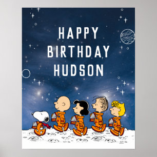 Poster Peanuts   Anniversaire Spatial