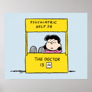 Poster Peanuts   Lucy & the Doctor Is In