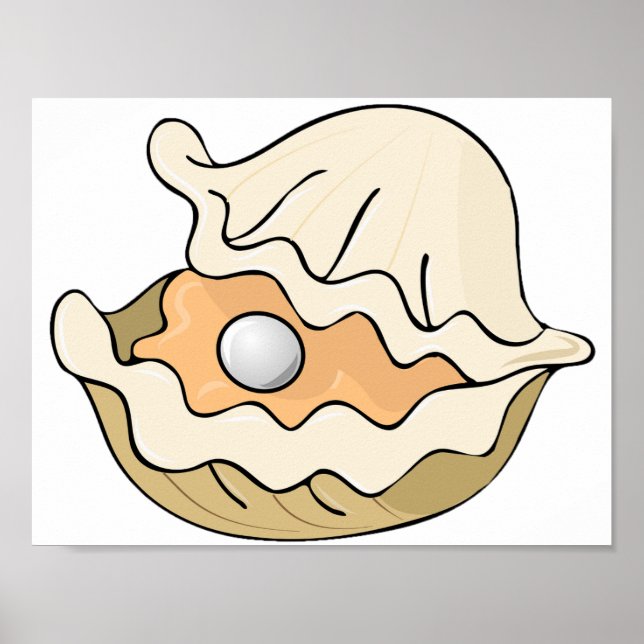 Poster Pearl In An Oyster (Devant)