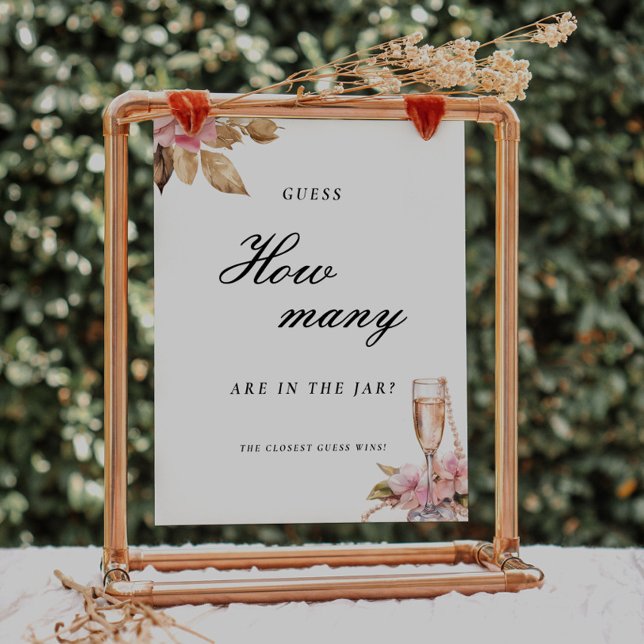 Poster Pearls Prosecco Devine Combien De Signes De Fête d (Créateur téléchargé)