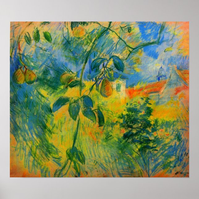Poster Pears by Berthe Morisot (Devant)