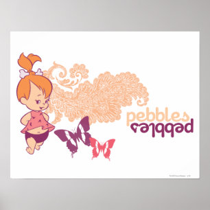 Poster PEBBLES™ et papillons