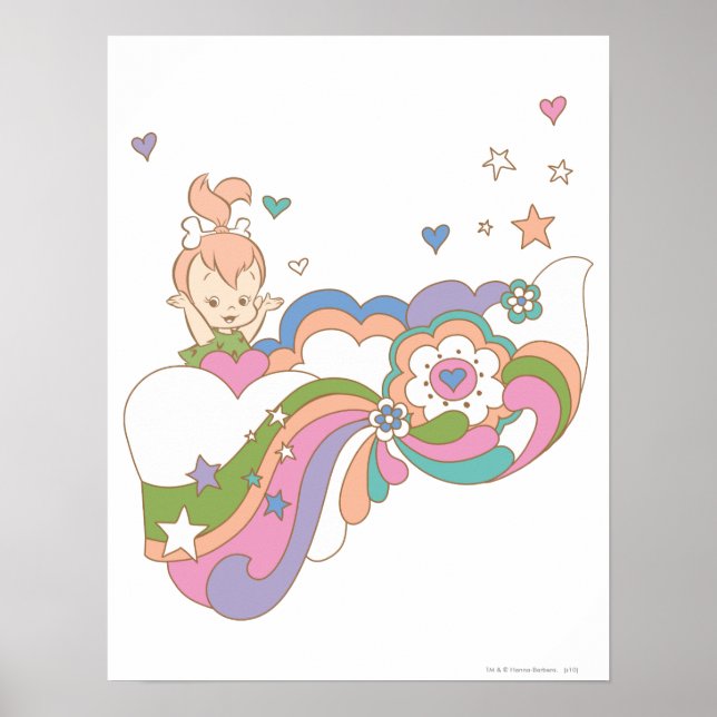 Poster PEBBLES™ Rainbow Cloud (Devant)