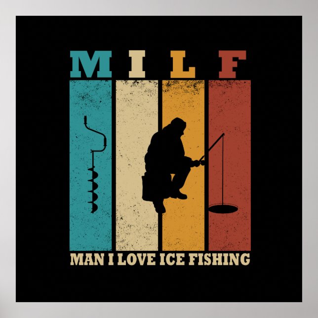 Poster pêche à la glace (Devant)