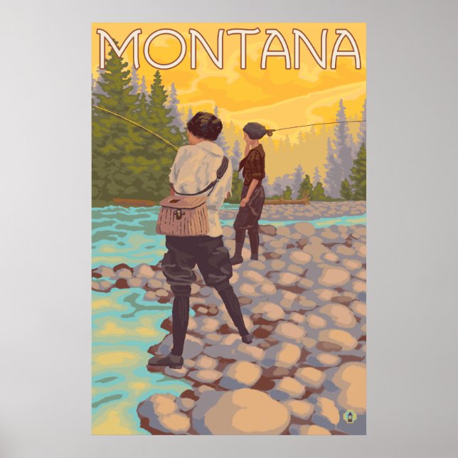 Poster Pêche à la mouche - Montana (Devant)