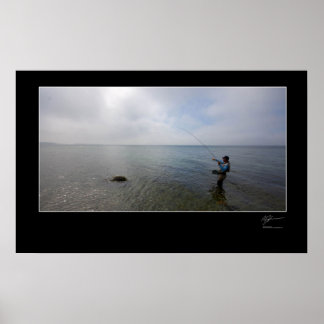 Poster Pêche à la mouche sur la côte danoise