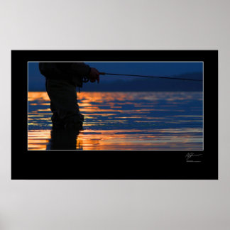 Poster Pêche à la mouche sur la côte danoise