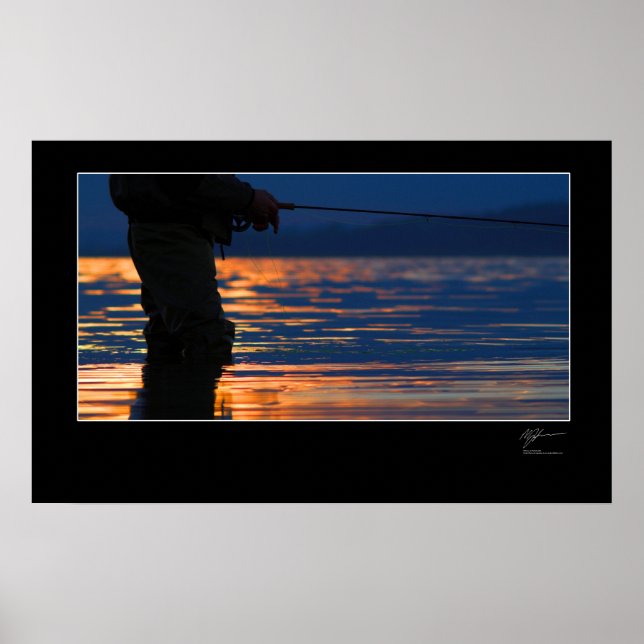 Poster Pêche à la mouche sur la côte danoise (Devant)