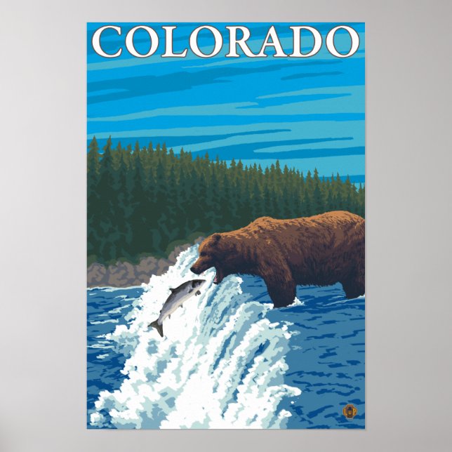 Poster Pêche à l'oursColorado (Devant)