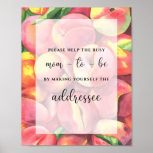 Poster Pêche ! Aidez la maman à s'adresser à une envelopp