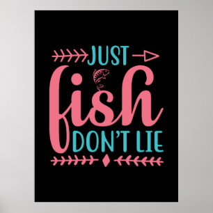 Poster Pêche Art Seulement Poisson