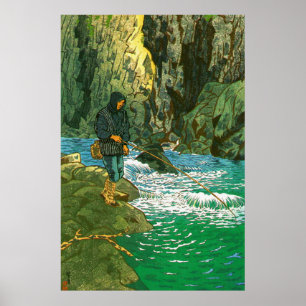 Poster Pêche au char Kasamatsu Shiro 1956