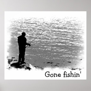 Poster Pêche au lac