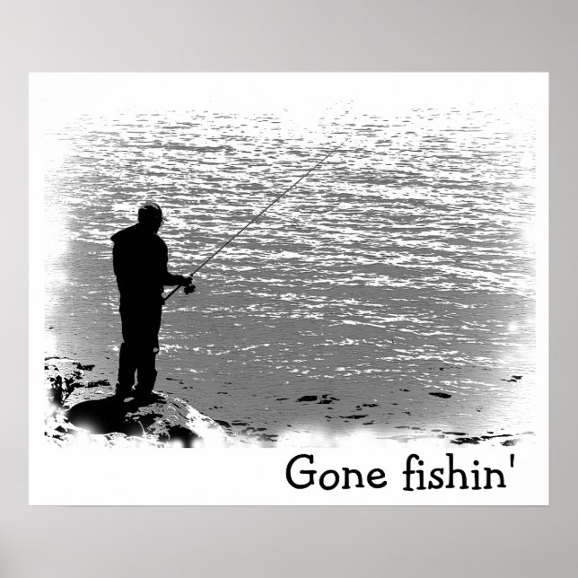 Poster Pêche au lac (Devant)