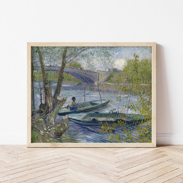 Poster Pêche au printemps | Vincent van Gogh (Créateur téléchargé)